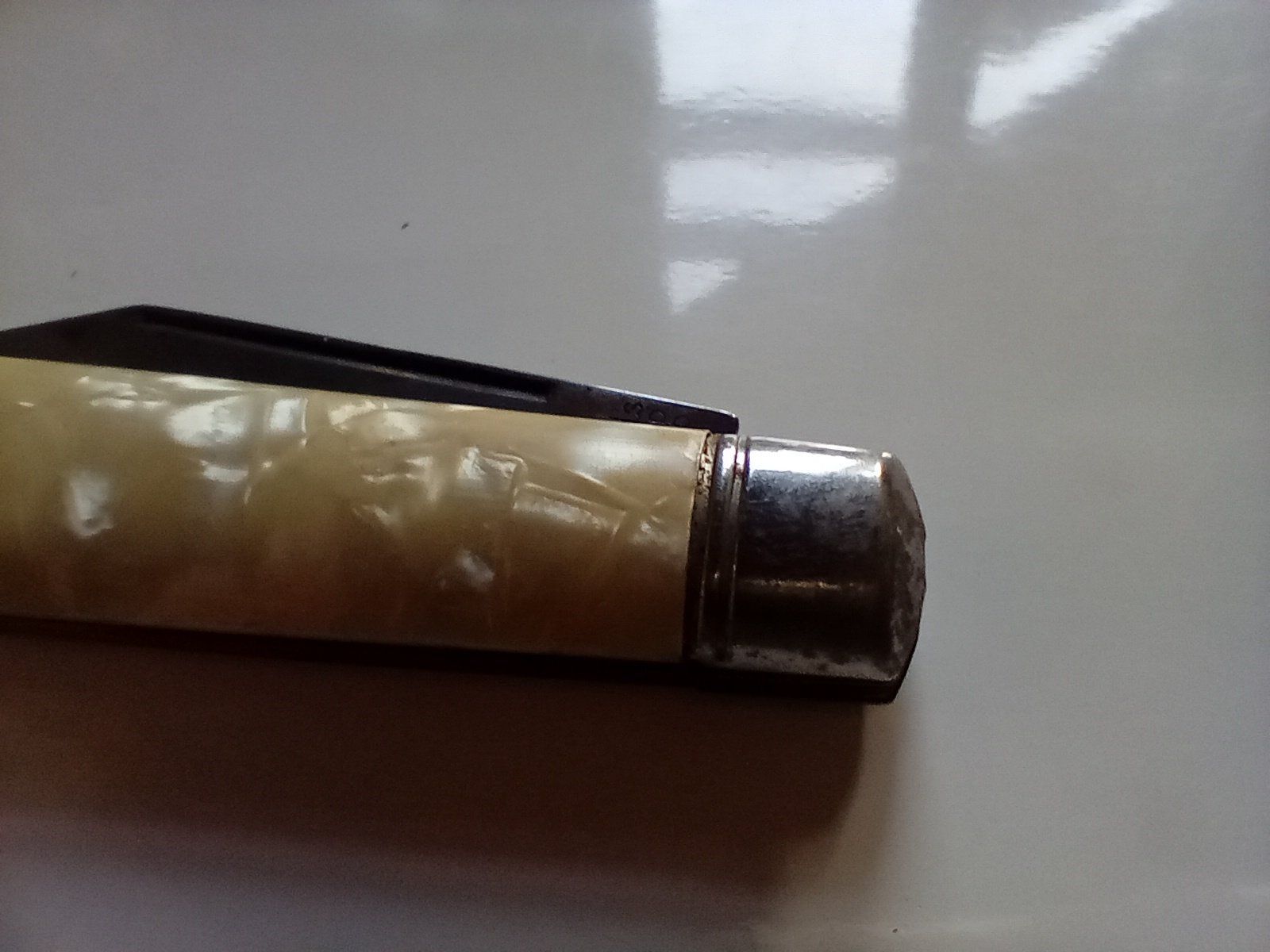 Taschenmesser: Vintage Sackmesser Richards Sheffield Perlmuttschale England – Gebraucht aus Oberdorf BL von Barocki888 9