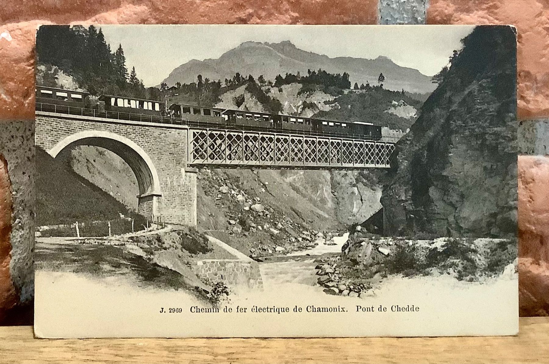 Cartoline postali: Chemin de fer électrique de Chamonix - Pont de Chedde – Usato da Root venduto da ENGLAND-TREASURES