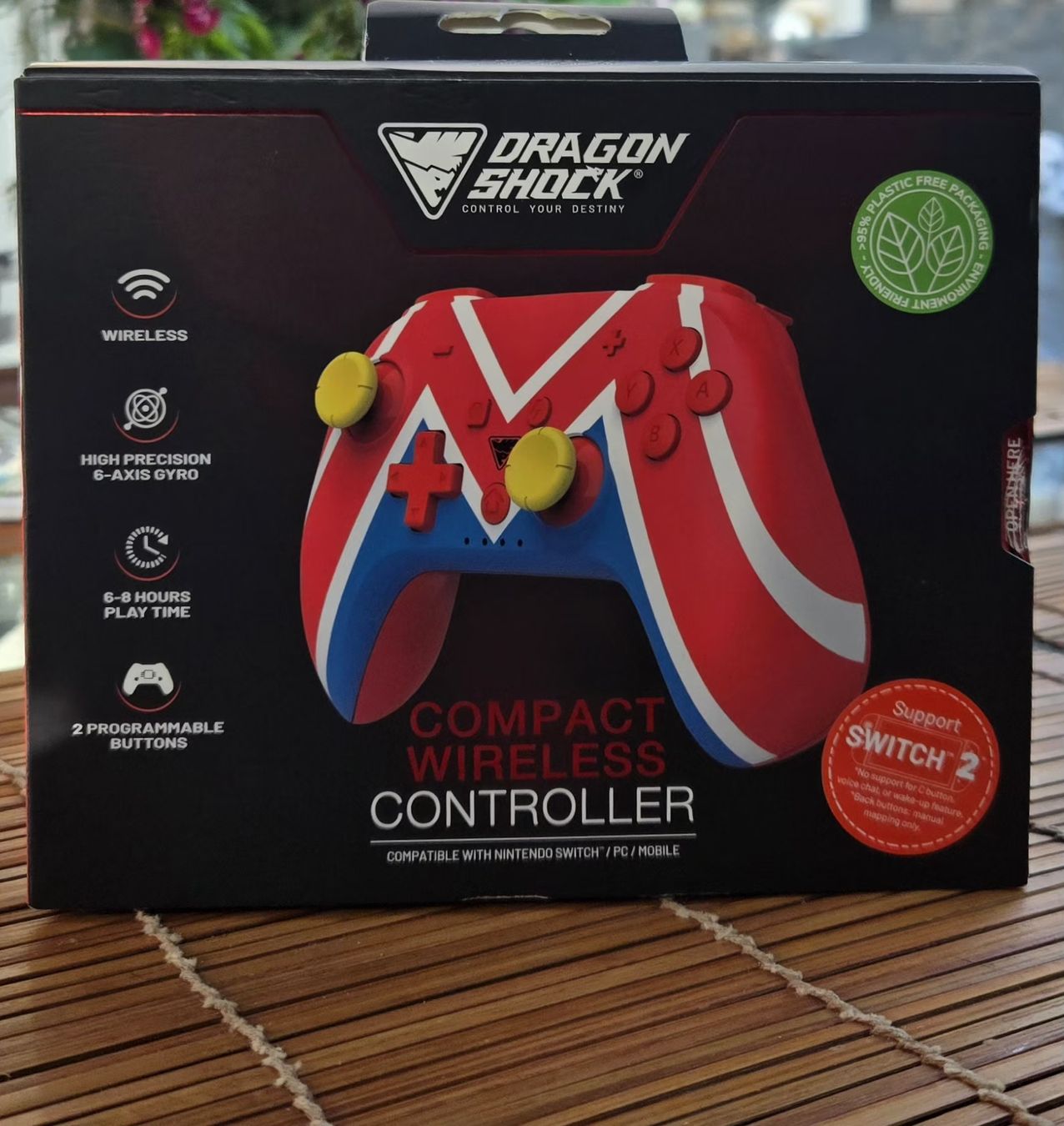 Controller: Compact Wireless Controller (Dragon Shock - Mario Edition) – Nuovo e nell'imballaggio originale da Prilly venduto da KeyGamingBuissness