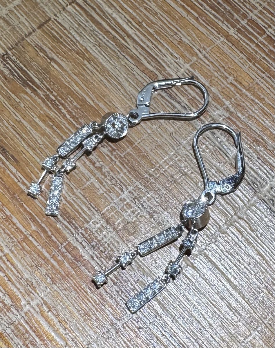 Ohrringe & -stecker: Orecchini pendenti oro 18ct e diamanti – Neu (gemäss Beschreibung) aus Lugano von inf_v8qm 2
