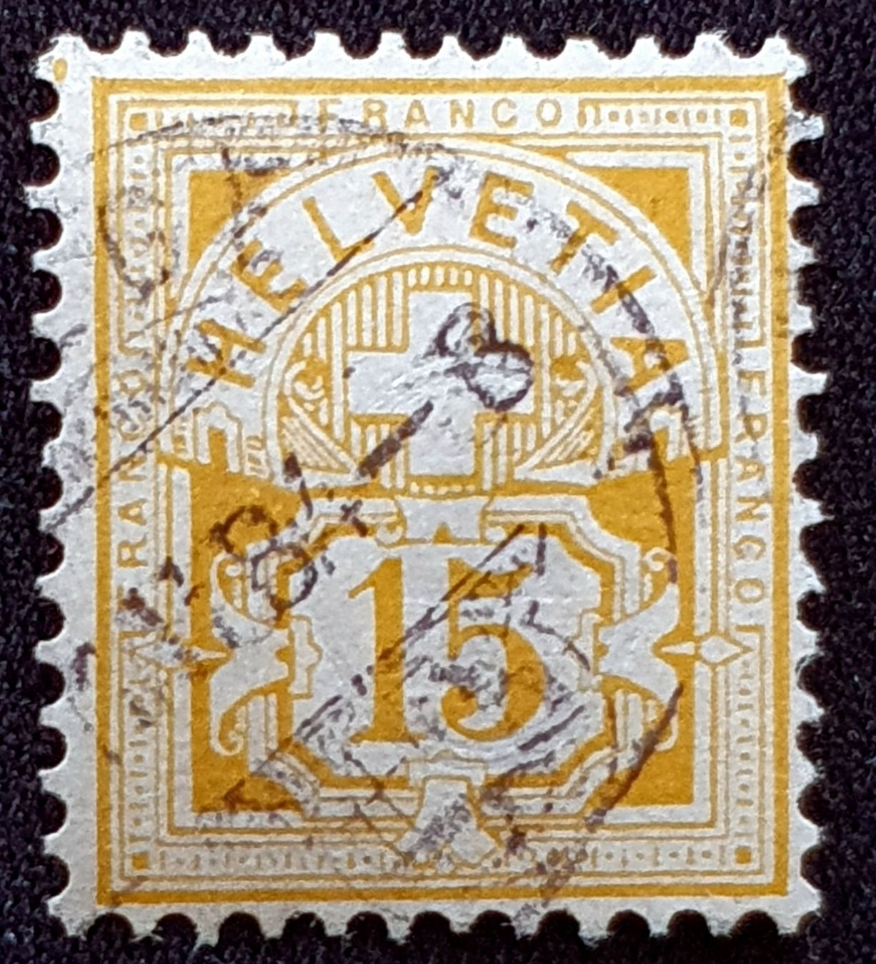 Tutti i francobolli: Ziffermuster SBK 57; mit Mangel; s.scan – Usato da Zuchwil venduto da hoeppi2010