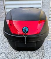 Topcase Bbox Helmbox schwarz mit Montageplatte und Schlüssel