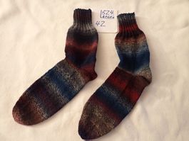 Handgestrickte Wollsocken  Gr.42  (524)