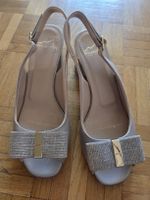 Musella sandales champagne T36 talon 6 cm