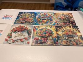 Diamond Painting Karten Geburtstag