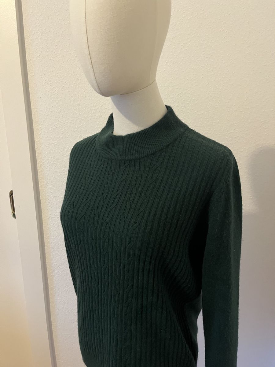 Maglioni & Felpe: Napa Studio Mock Neck Sweater - Forest Green - Size S – Usato da Mies venduto da nic_yk5d 3