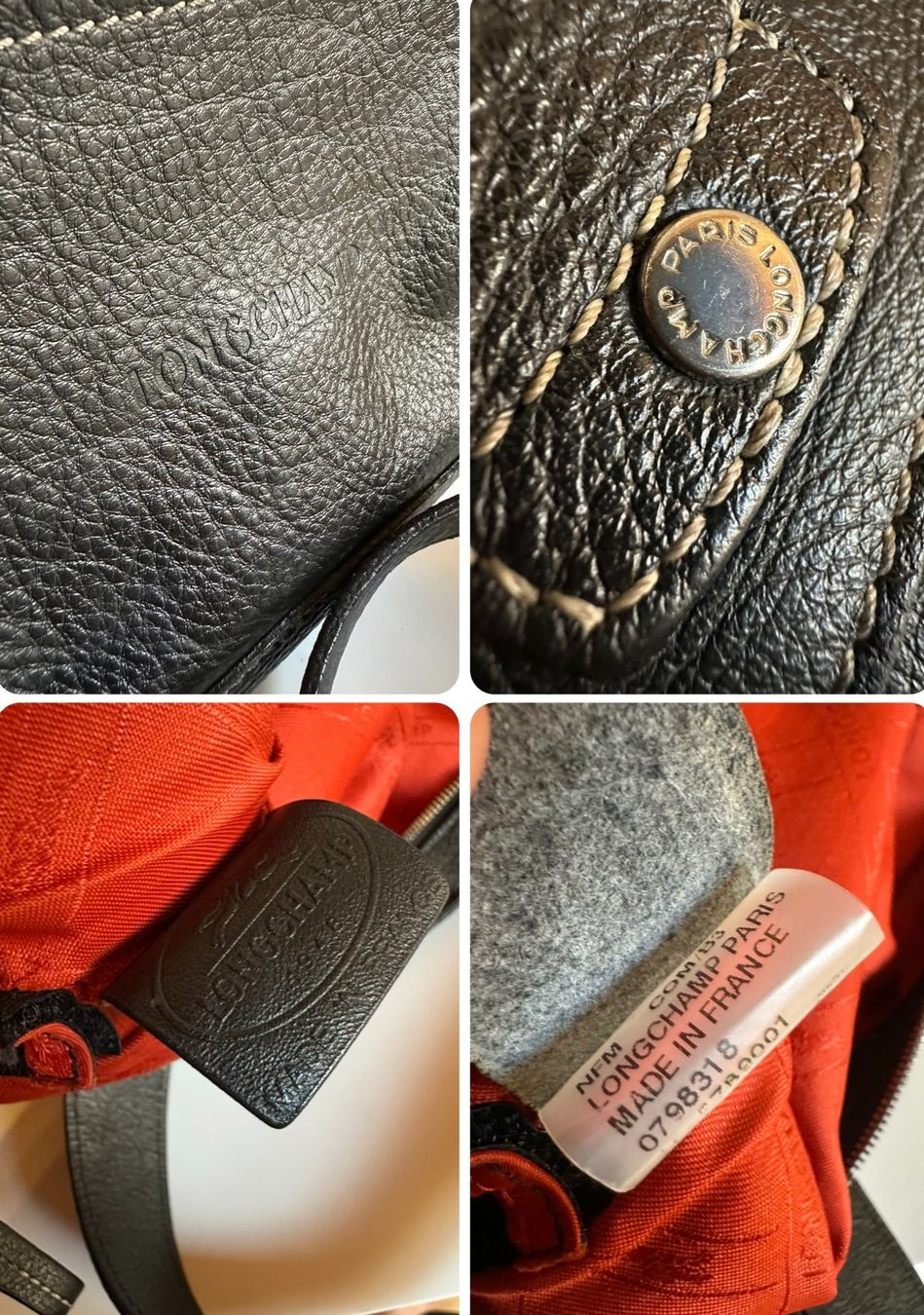 Longchamp Taschen für Damen: Sac cabas modulable LONGCHAMP cuir grainé noir – Gebraucht aus Bernex von euma1976 4