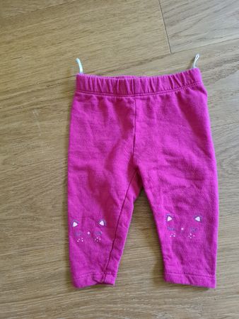 Baby Leggings Baby Club pink mit Katzenmotiv Grösse 68