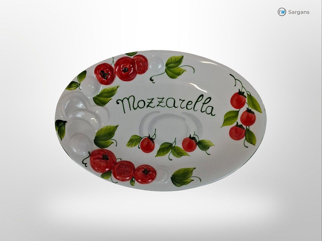 Piatti di portata: Keramik Teller Tomate Mozzarella Platte – Usato da Sargans venduto da Restwert_Sargans