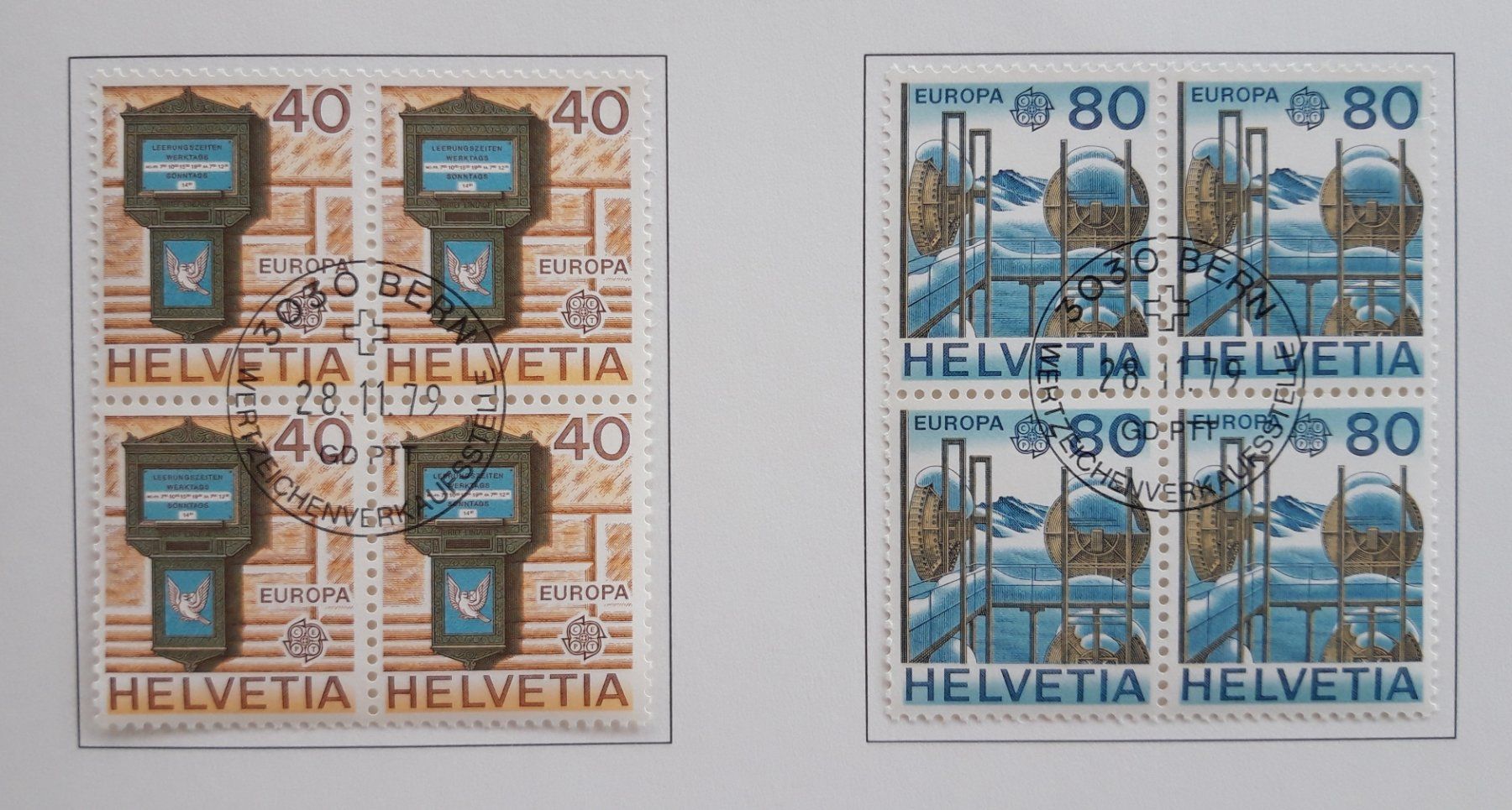 Tutti i francobolli: PTT Karten 1987 und 1979 – Usato da Buus venduto da papillon098 1