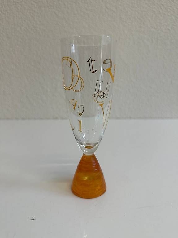 Bicchieri: Design Champagnergläser 6 Stück mit Goldrand – Usato da Obernau venduto da Arche_Noah_Brocki 1