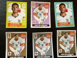 PANINI-STICKER DER WM VON 2026 MIT 6x JUDE BELLINGHAM