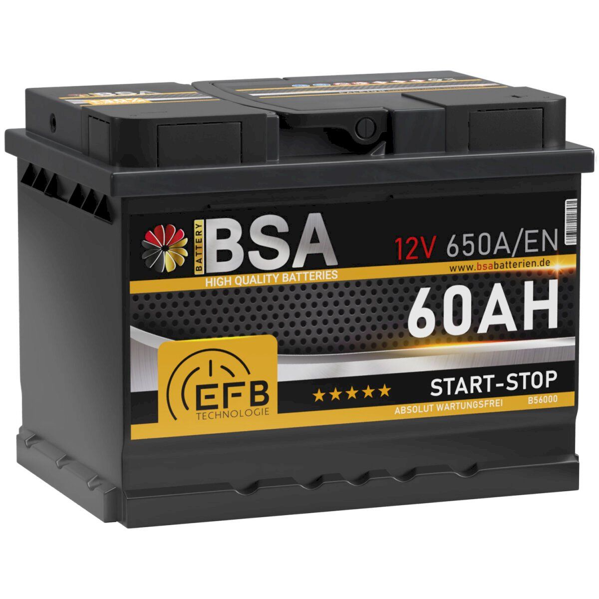Batterien: BSA EFB Autobatterie 60Ah 12V – Neu und originalverpackt aus Bottighofen von zaap 1