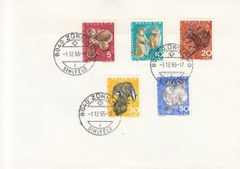 SBK J210 - J214 FDC Zürich Sihlfeld