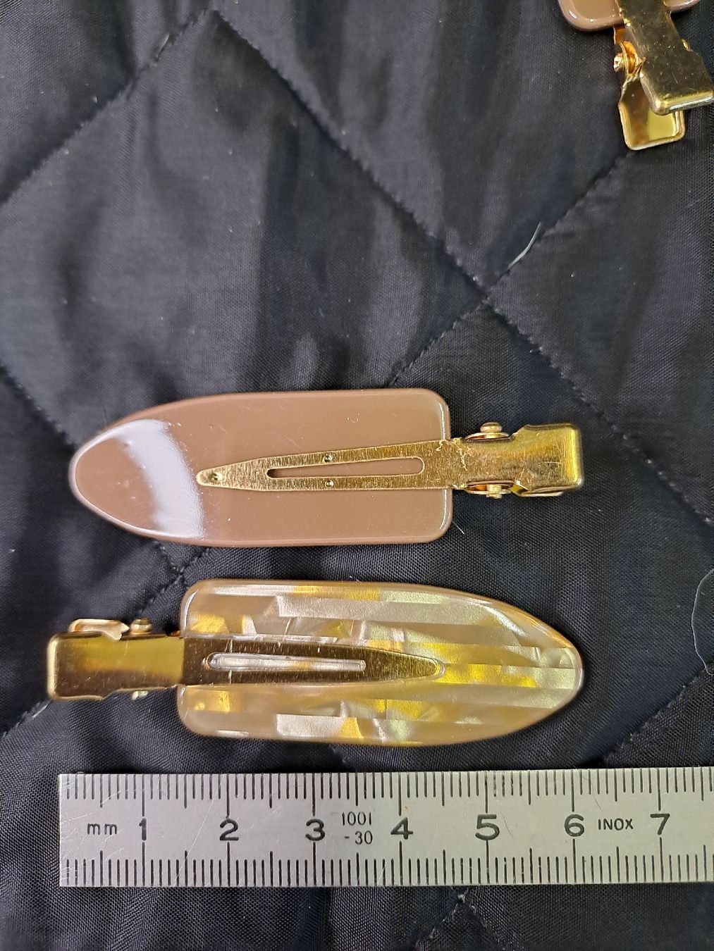 Haarschmuck: 10 Haarklammern braun Perlmutfarbe – Neu (gemäss Beschreibung) aus Uznach von Walaylatiere 1