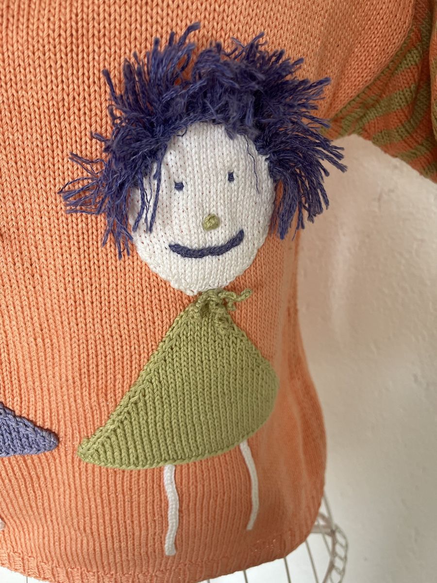 Maglioni & Felpe: Lustiger Mädchenpulli Handgestrickt – Usato da Rorschacherberg venduto da Artmaru 2