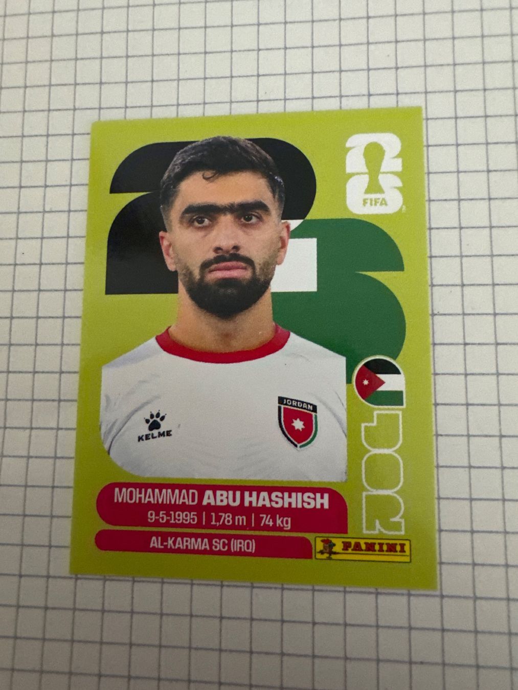 Panini Carte collezionabili: Panini Sticker WM 2026, JOR 4 Mohammad Abu Hashish – Nuovo (secondo la descrizione) da Winterthur venduto da mathis-spielsteine