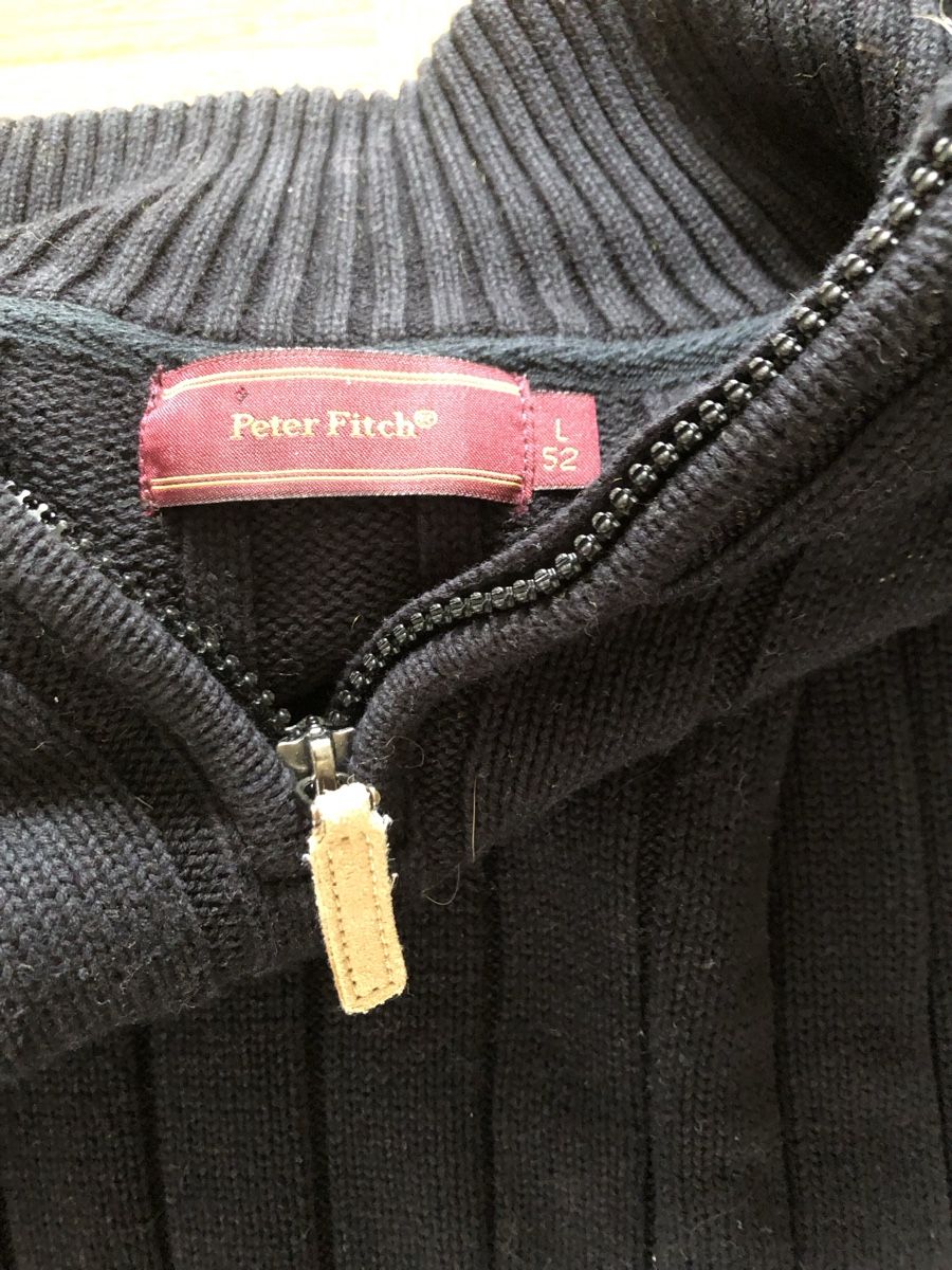 Pullover & Sweatshirts: Peter Fitch Strickpullover, Gr. L (52), marineblau! – Gebraucht aus St.Gallen von sangi56