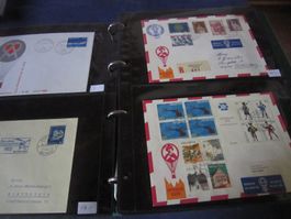 1 Album mit 40 Briefe FLUGPOST