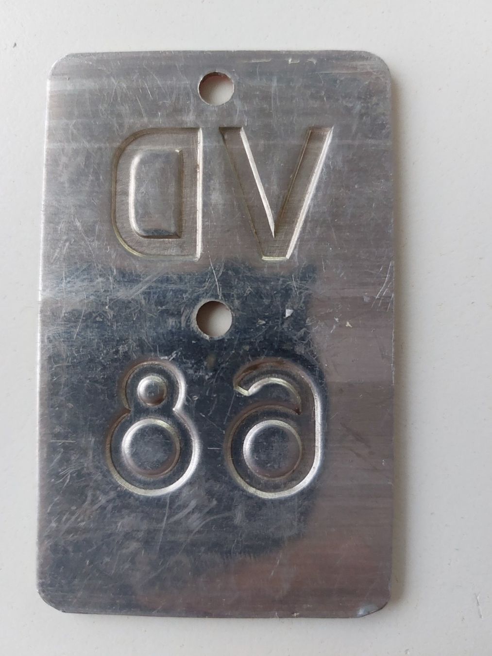 Sachs Insegne: Velonummer VD 68 plaque Velo – Usato da Schenkon venduto da Uhu007 1