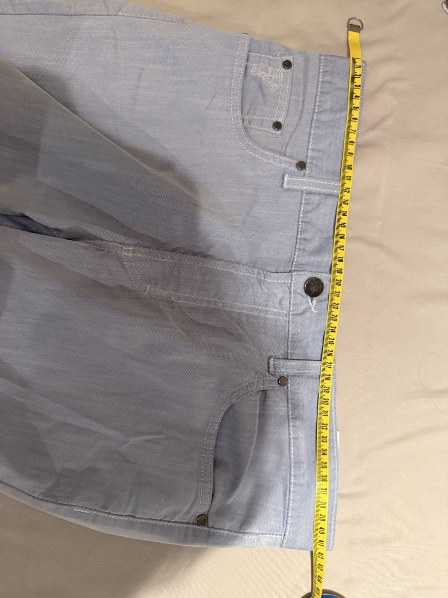 Versace Hosen: Pantalon VESACE Collection bleu clair coton/ramie – Gebraucht aus Yverdon-les-Bains von Le_Joss 5