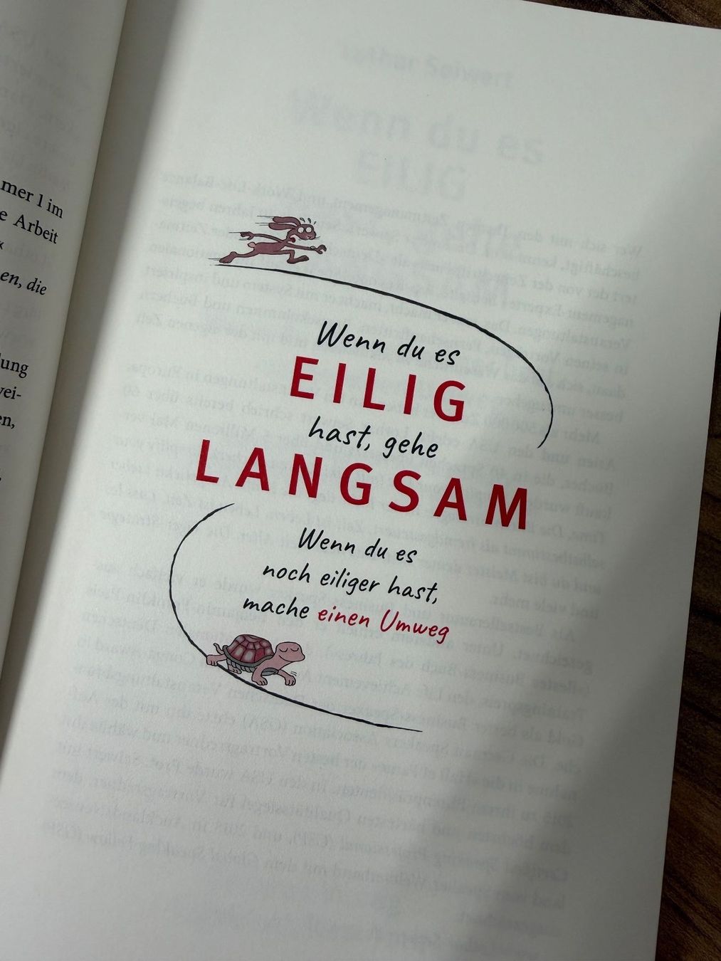 Bücher: Buch Lothar Seiwert Wenn du es eilig hast, gehe langsam – Gebraucht aus Männedorf von deliaba 1