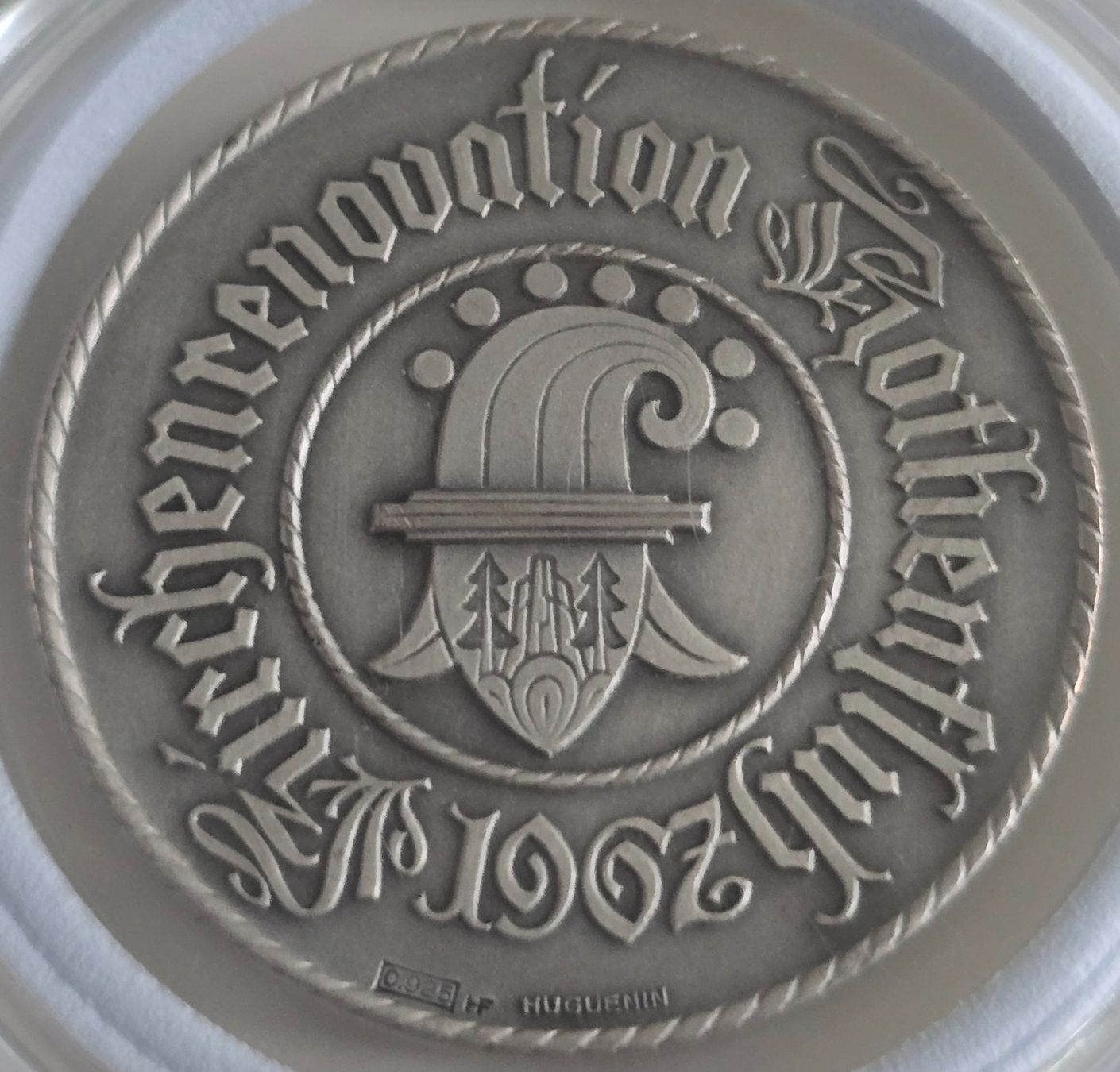 Medaglie: Silbermedaille 1962 Kirchenrenovation Rothenfluh – Usato da Duebendorf venduto da Dguguseli 1