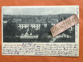Ansichtskarte Kantonsspital St. Gallen gelaufen 1908
