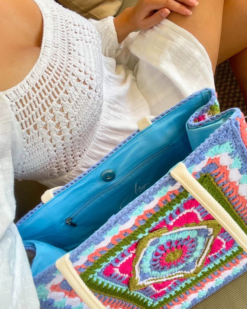 Borse da donna: Boho Häkeltasche Handmade – Nuovo e nell'imballaggio originale da Zürich venduto da LaiSe 3