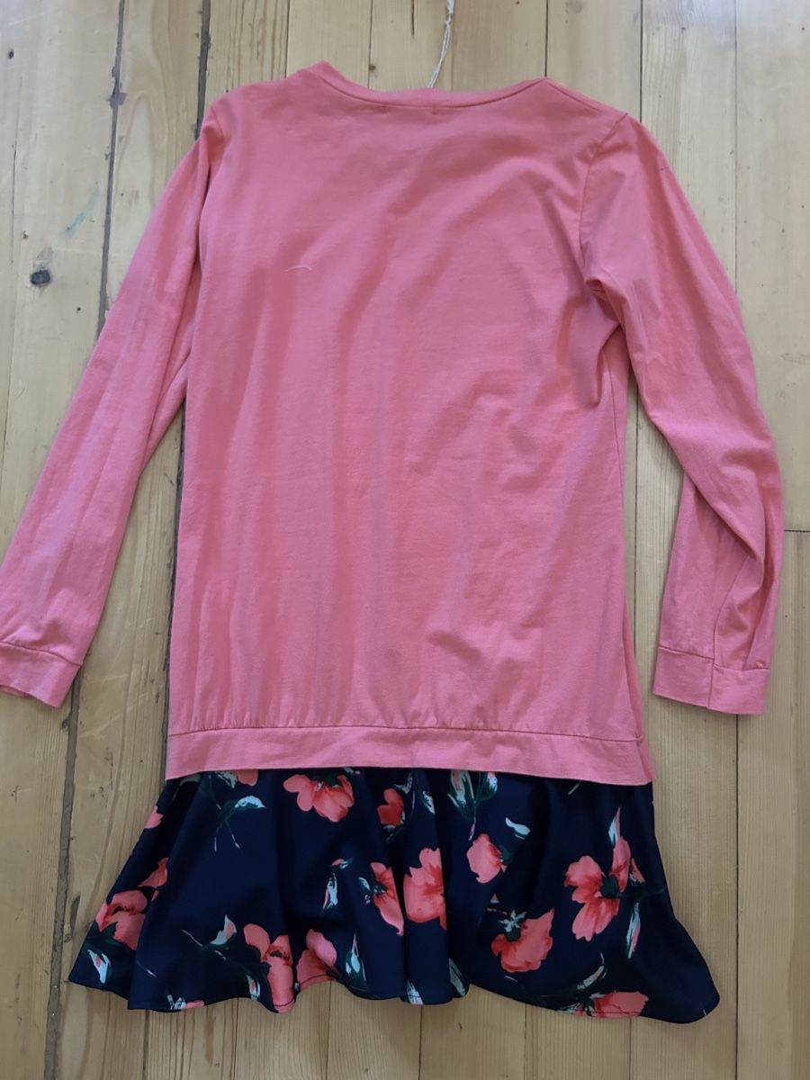 Vestiti: Robe d'été Valentina, corail et fleurs, taille M – Usato da St-Prex venduto da mar_f6t6 2