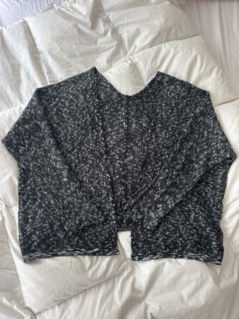 Brandy Melville Cardigan femme laine noir et blanc T.U.