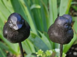 Gusseisen Mini Vögel Gartenstecker 43cm