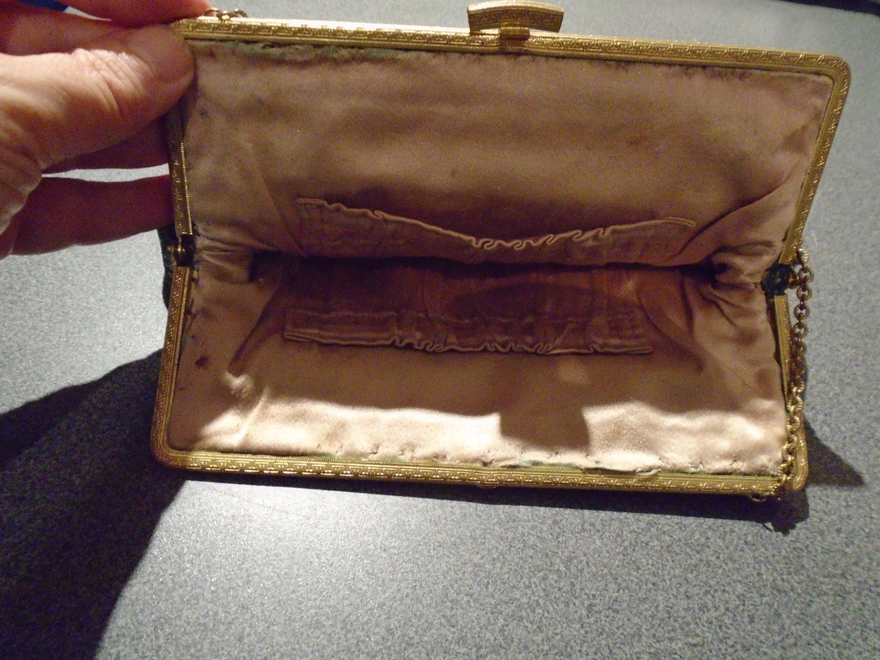 Borse: Tasche bestickt, goldfarbig, älter – Usato da Zürich venduto da abraxas1291 1