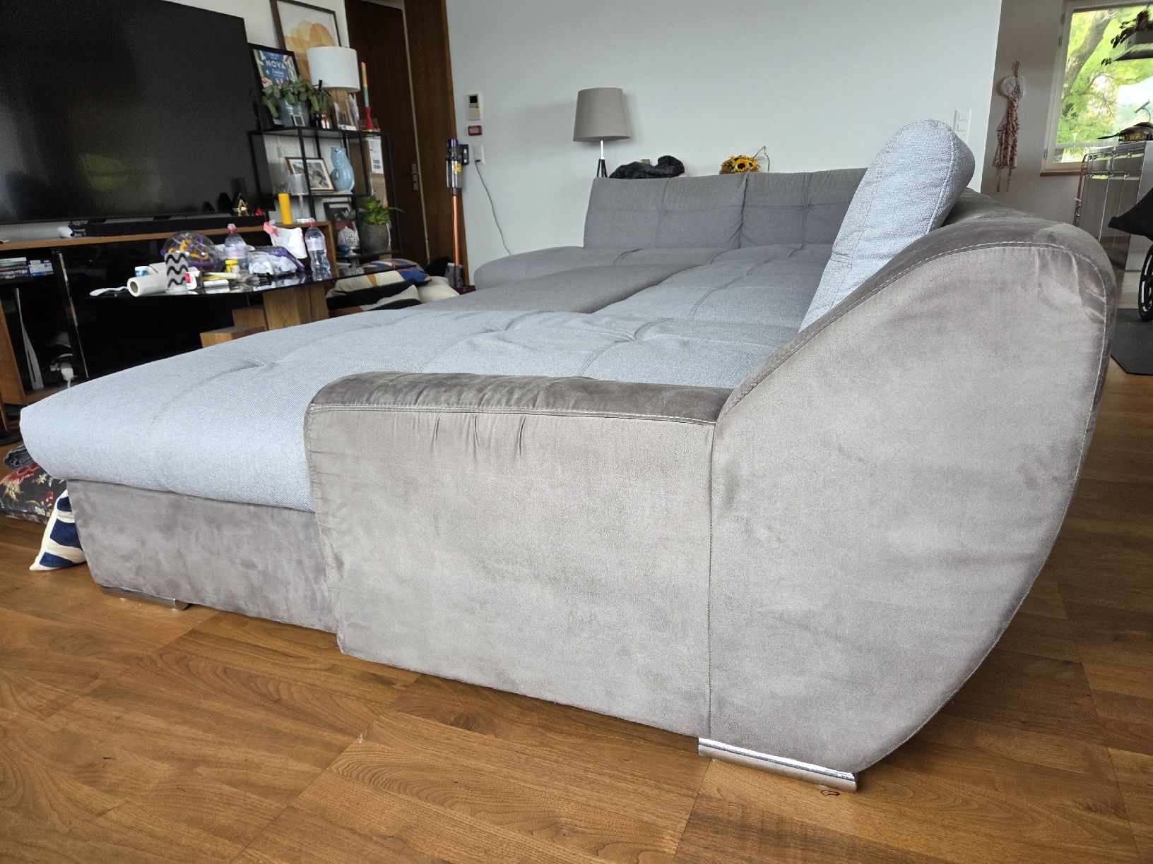 Divani: Grosses U-Sofa/ Sofalandschaft Grau – Usato da Horgen venduto da max_dp99 3