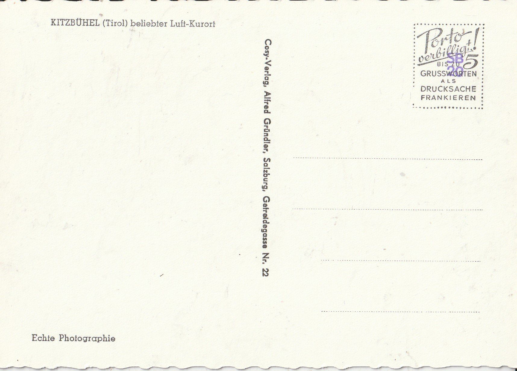 Cartes postales: Kitzbüelel – D'occasion à Lumbrein par made02 1