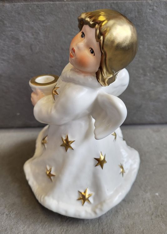 Hübscher Porzellan-Engel (Kerzenhalter) von 1966 Kaufen Ricardo | Goebel, auf