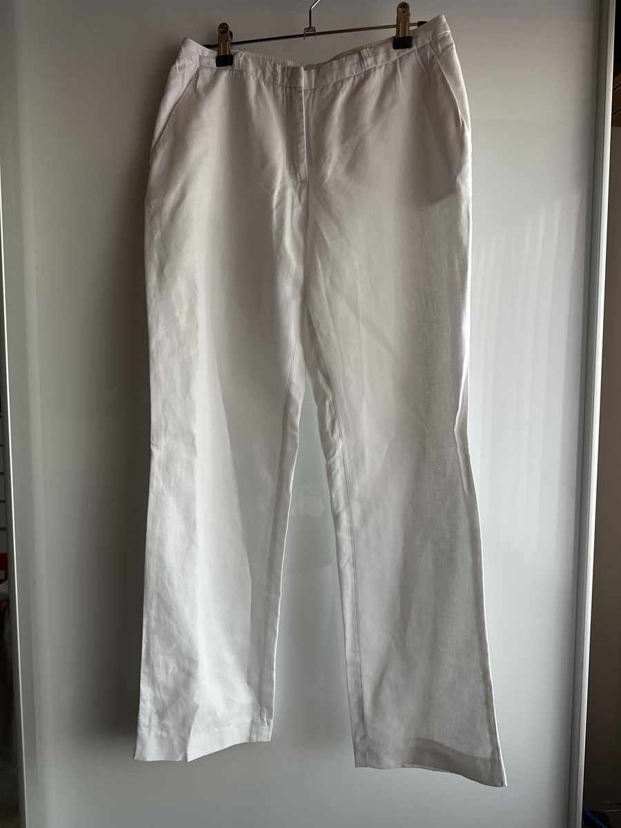 H&M Hosen: Sommerhose Leinen weiss Grösse 36 H&M – Gebraucht aus Buchs AG von tifena