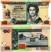 Belize 10 Dollar 2020 P-68 UNZ