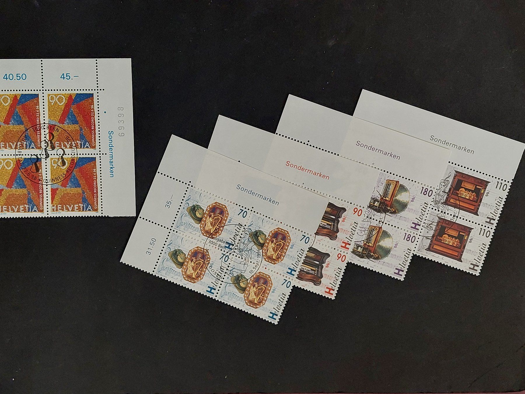 Tutti i francobolli: FDC 1996, 3. Quartal, , Vierblöcke, aus Abo – Usato da Obfelden venduto da Funke2