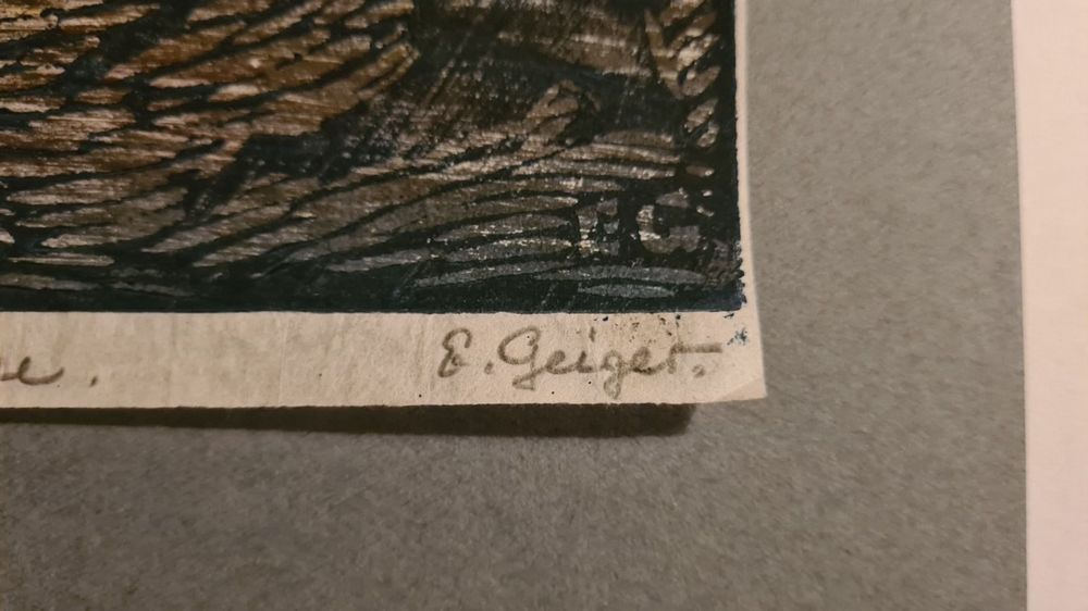 Ernst Samuel GEIGER (1876-1965)Holzschnitt 