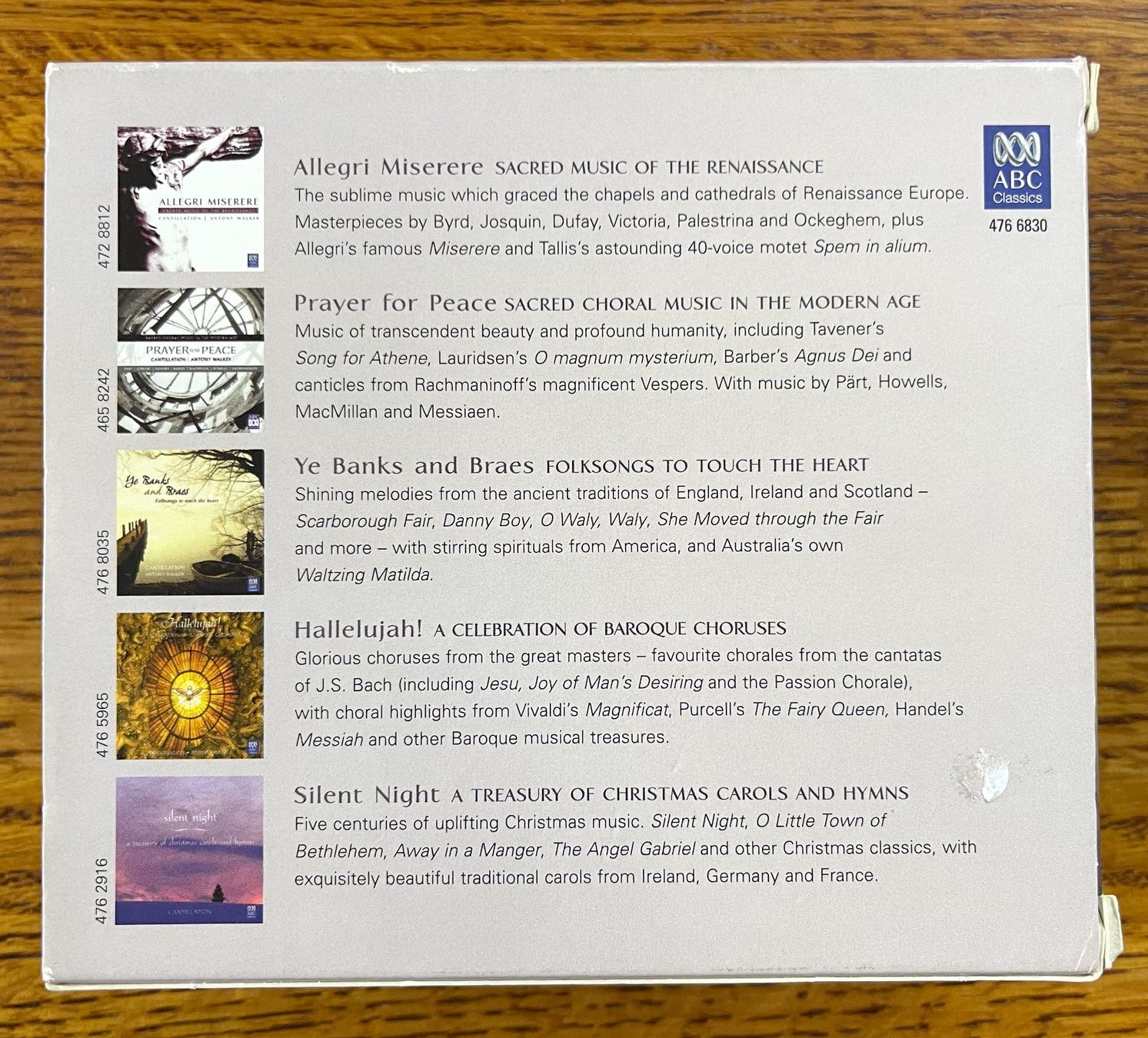 CD: 5CD-Box - Serenity - BEAUTIFUL CHORAL MUSIC – Usato da Oftringen venduto da Vucki 2