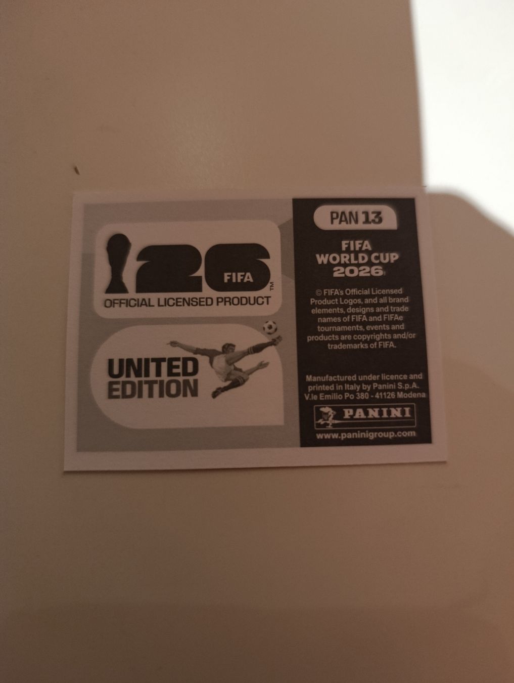 Panini Carte collezionabili: Panini World Cup 2026 PAN 13 – Nuovo (secondo la descrizione) da Lavey-Village venduto da pas_7xd2 1