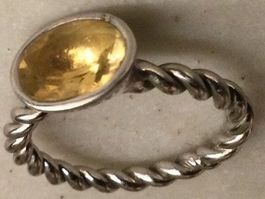 Gelbes Ring - bague Pierre jaune