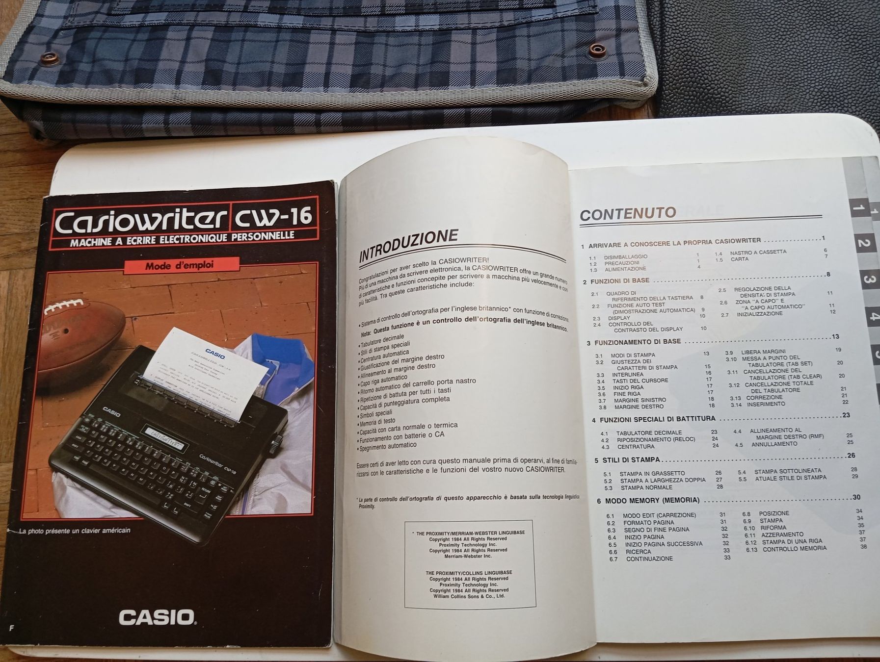 Schreibmaschinen: CASIOWRITER CW 16 electronic typewriter Swiss keyboard – Gebraucht aus Chiasso von  7