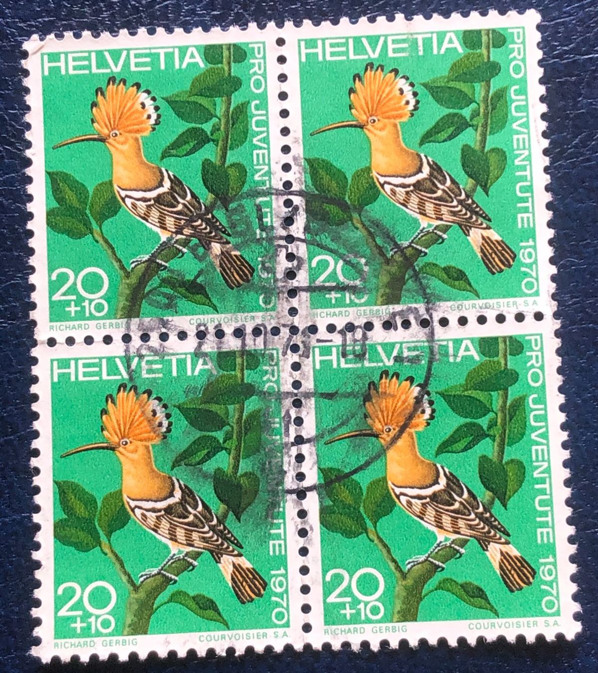 Alle Briefmarken: 4 er Block Nr.J 233 mit Stempel    – Gebraucht aus Aarau von Billa007
