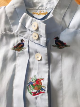 Hochwertige Van Laack Bluse Trachten Jagd Enten