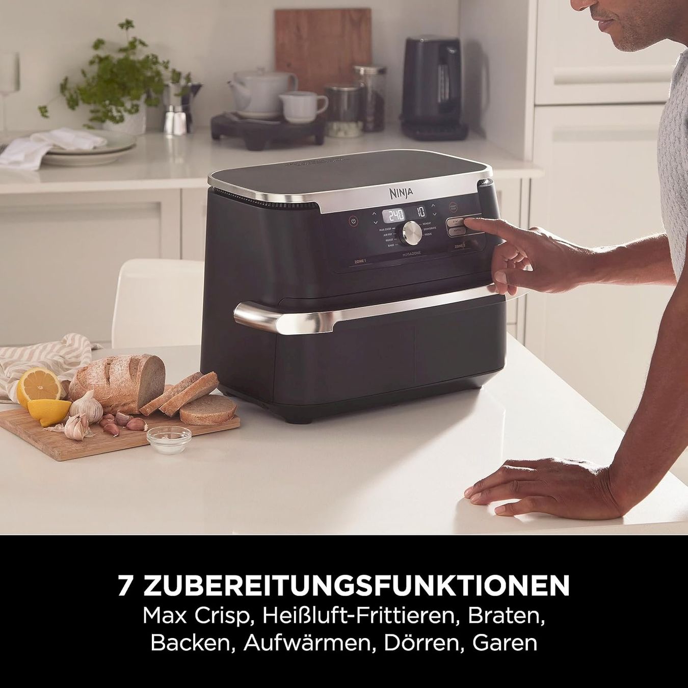 Elettrodomestici da cucina: Ninja Heißluftfritteuse AF500EU – Nuovo e nell'imballaggio originale da Bottighofen venduto da zaap 5