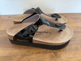 Sandales Papillio noir verni taille 38 très bon état