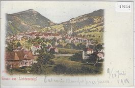 Gruss aus Lichtensteig - Litho