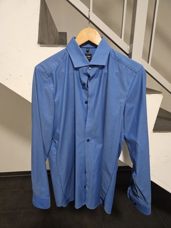 Olymp Hemd blau Grösse 40 Body Fit guter Zustand